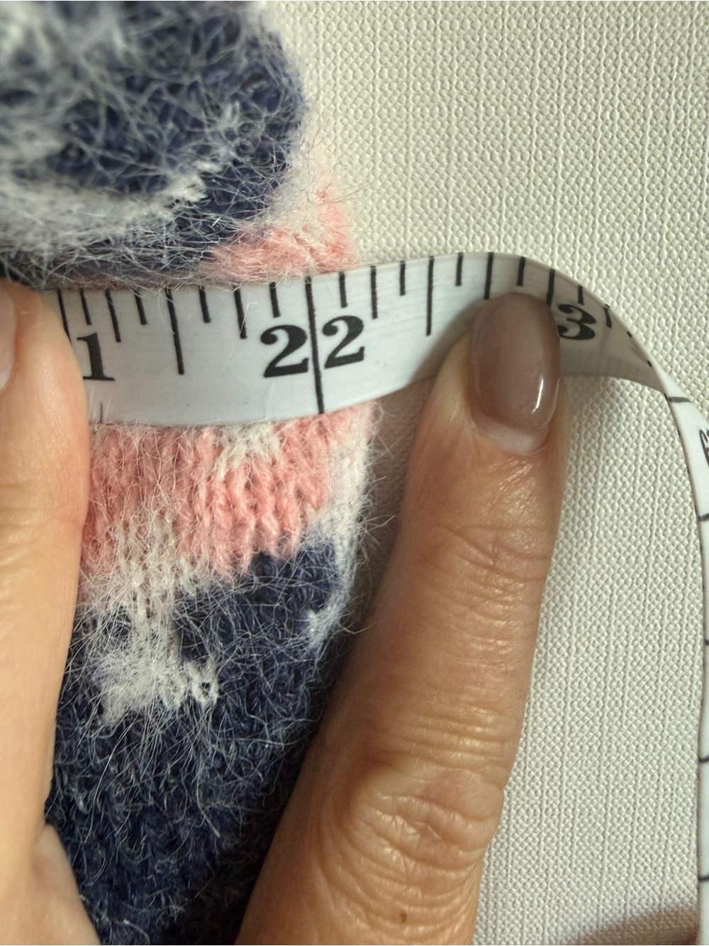 Papa Vancouver Nordic Fair Isle Hooded Long Cardigan Blue Pink S/M - Picture 6 of 7